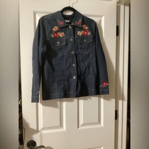 Rebecca Malone Embroidered Denim Jacket